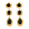 Wholesale Alloy Resin Electroplated Geometric Medieval Style Women's Earrings