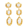 Wholesale Alloy Resin Electroplated Geometric Medieval Style Women's Earrings