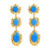 Wholesale Alloy Resin Electroplated Geometric Medieval Style Women's Earrings
