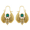 Wholesale Alloy Retro Animal Zodiac Sacred Wings Moth Earrings For Women With Electroplating