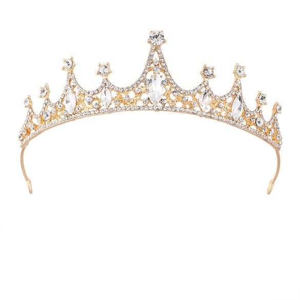 Wholesale Alloy Retro Crown Accessories For Women With Geometric Style And Electroplating Treatment