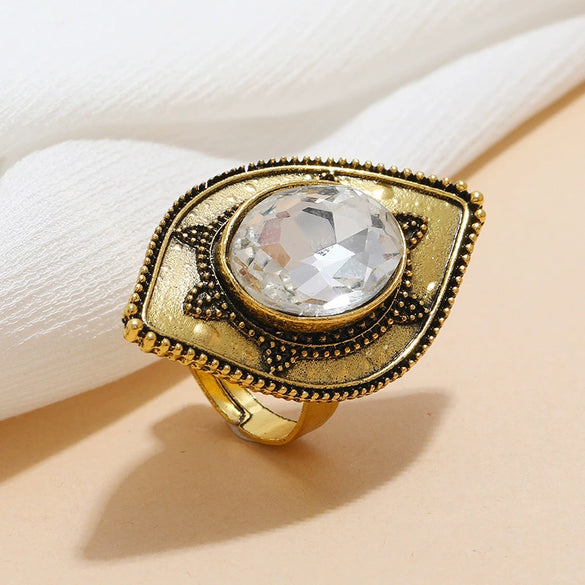 Wholesale Alloy Retro Diamondencrusted Turtle Ring For Women