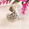 Wholesale Alloy Retro Exaggerated Flower Ring For Women With Ancient Law Treatment