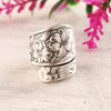 Wholesale Alloy Retro Exaggerated Flower Ring For Women With Ancient Law Treatment