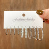 Wholesale Alloy Retro Geometric Square Women's Earrings Set With Pearls