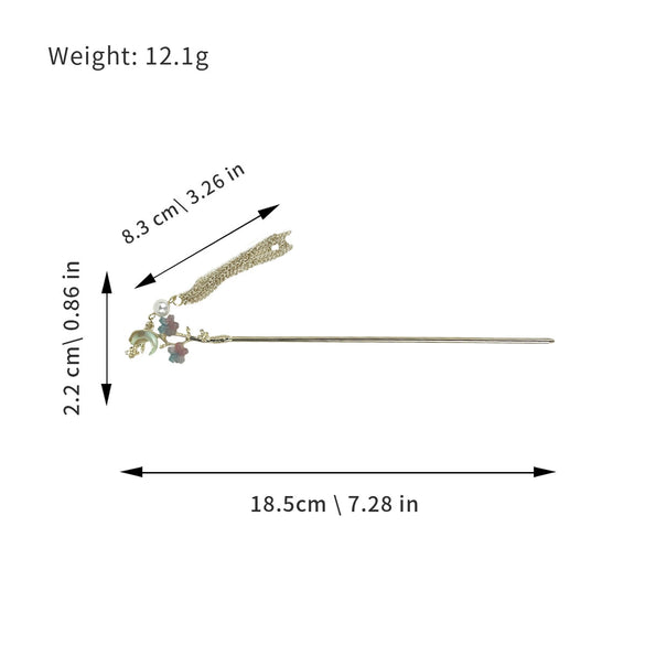 Wholesale Alloy Retro Geometric Tassel Hairpin Women's Hair Accessories