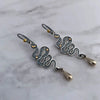 Wholesale Alloy Retro Gothic Snakeshaped Earrings With Star And Moon Elements And Electroplating Treatment For Women