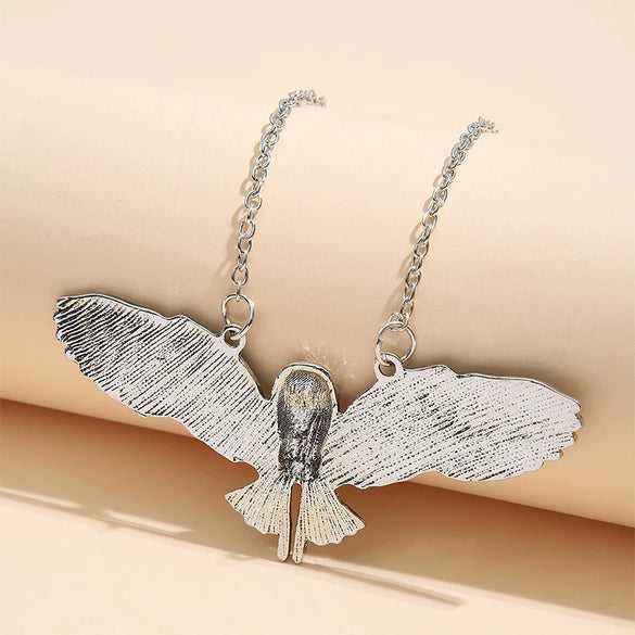 Wholesale Alloy Retro Owl Pendant Necklace With Animal Pattern Punk Style Carving And Electroplating For Men And Women