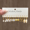 Wholesale Alloy Retro Simple Pearl Love Butterfly Geometric Earrings For Women