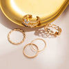 Wholesale Alloy Retro Twist Hollow Heart Butterfly Diamondembedded Open Ring Unisex