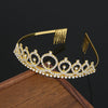 Wholesale Alloy Rhinestone Crystal Handmade Women's Crown Jewelry