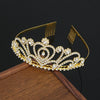 Wholesale Alloy Rhinestone Crystal Handmade Women's Crown Jewelry