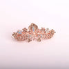 Wholesale Alloy Rhinestone Flower Hairpin For Ladies With Electroplating Treatment