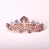 Wholesale Alloy Rhinestone Flower Hairpin For Ladies With Electroplating Treatment