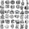 Wholesale Alloy Round Beads Cartoon Totem Electroplated Jewelry Accessories Bracelet Loose Beads