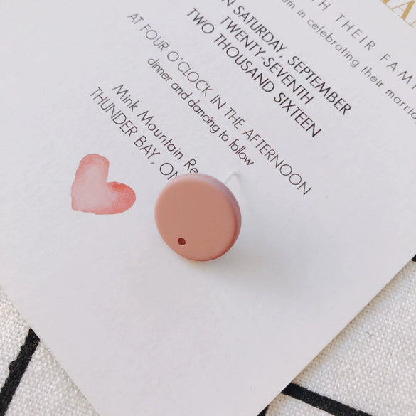 Wholesale Alloy Round Earrings With Spray Paint And Baking Paint Treatment Diy Jewelry Accessories