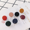Wholesale Alloy Round Earrings With Spray Paint And Baking Paint Treatment Diy Jewelry Accessories