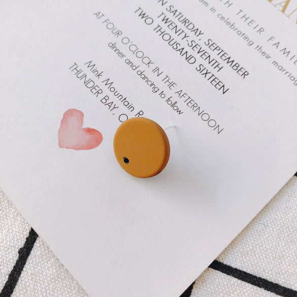Wholesale Alloy Round Earrings With Spray Paint And Baking Paint Treatment Diy Jewelry Accessories