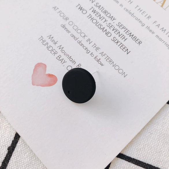 Wholesale Alloy Round Earrings With Spray Paint And Baking Paint Treatment Diy Jewelry Accessories