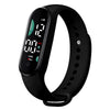Wholesale Alloy Rubber Electronic Watch For Girls With Oval Dial And Spiral Crown Leisure Style