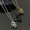 Wholesale Alloy Skull Pendant Men's Retro Gothic Necklace With Electroplating