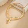 Wholesale Alloy Snake Animal Retro Electroplated Clavicle Chain Necklace