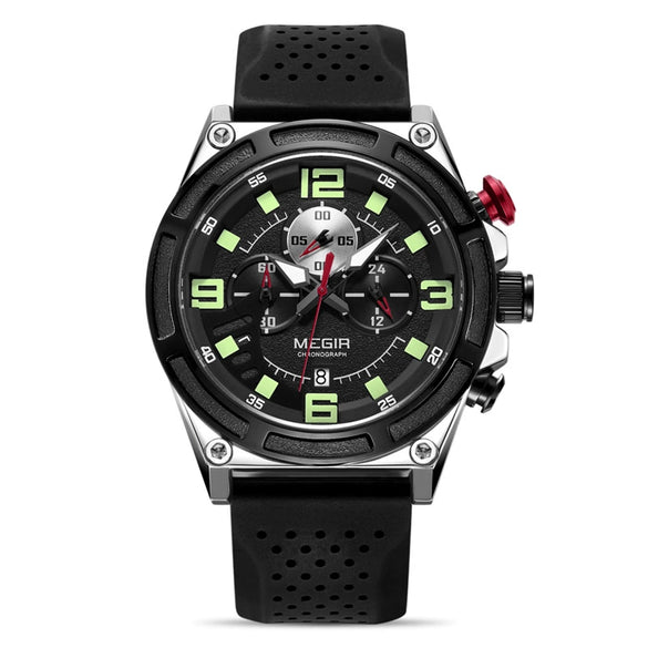 Wholesale Alloy Sports Multifunctional Luminous Waterproof Quartz Watch For Men With Round Dial
