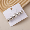 Wholesale Alloy Spring Clip Hairpin With Small Stars Pattern And Electroplating Process For Women
