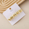 Wholesale Alloy Spring Clip Hairpin With Small Stars Pattern And Electroplating Process For Women