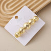Wholesale Alloy Spring Clip Hairpin With Small Stars Pattern And Electroplating Process For Women