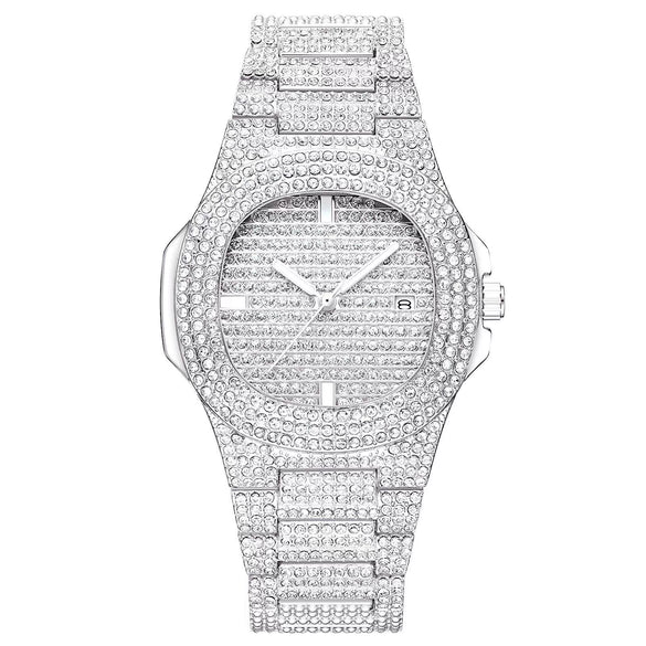 Wholesale Alloy Stainless Steel Oval Fashion Trend Waterproof Quartz Calendar Watch For Female