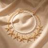 Wholesale Alloy Star Shaped Electroplated Doublelayer Necklace For Adults