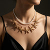 Wholesale Alloy Star Shaped Electroplated Doublelayer Necklace For Adults