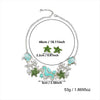 Wholesale Alloy Starfish Shell Coral Necklace And Earring Set For Women Electroplated Animal Zodiac Design