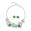 Wholesale Alloy Starfish Shell Coral Necklace And Earring Set For Women Electroplated Animal Zodiac Design