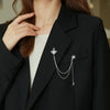 Wholesale Alloy Starshaped Electroplated Minimalist Women's Brooch Jewelry