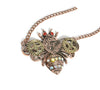 Wholesale Alloy Steampunk Heart Shaped Mechanical Gear Pendant Necklace For Women