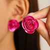 Wholesale Alloy Stud Earrings Women's Geometric And Flower Style Electroplated