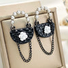 Wholesale Alloy Stud Earrings Women's Geometric And Flower Style Electroplated