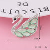Wholesale Alloy Swan Rhinestone Mini Jewelry Phone Case Accessories With Electroplating And Return Pattern In Light Luxury Style