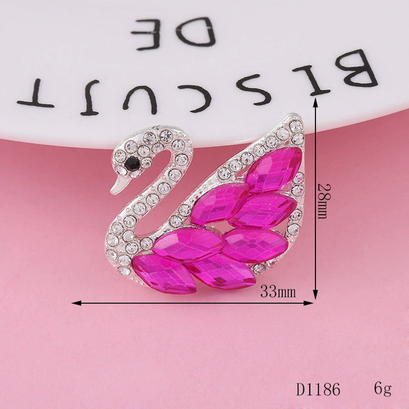 Wholesale Alloy Swan Rhinestone Mini Jewelry Phone Case Accessories With Electroplating And Return Pattern In Light Luxury Style