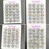 Wholesale Alloy Synthetic Zircon Stud Earrings For Women Electroplated With Heart And Star Geometric Design