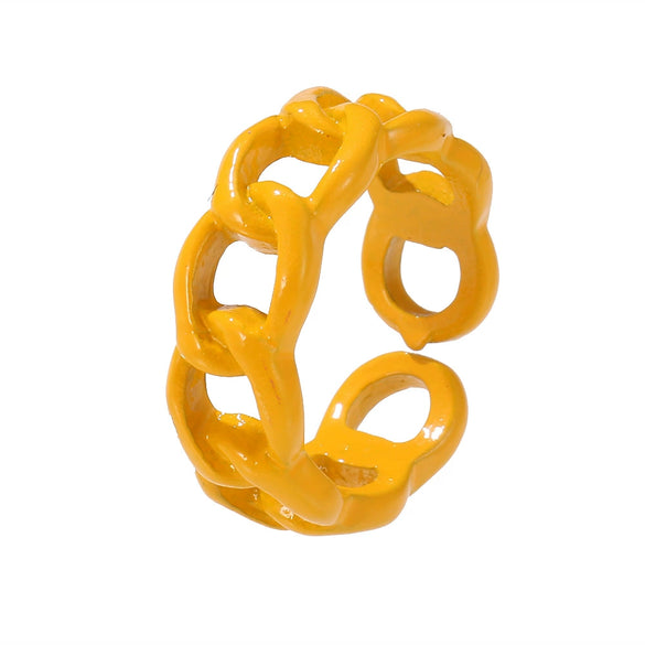 Wholesale Alloy Threaded Twist Ring Niche Style Geometric Pattern Electroplated