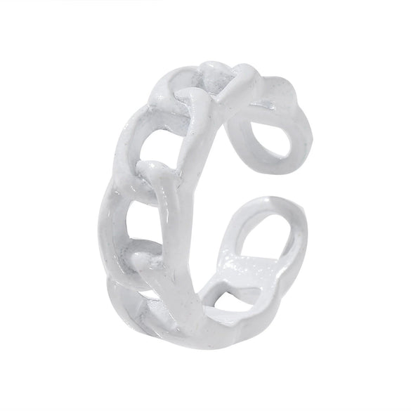 Wholesale Alloy Threaded Twist Ring Niche Style Geometric Pattern Electroplated