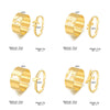 Wholesale Alloy Twocolor Gold And Silver Retro Hollow Geometric Fashion Women's Electroplated Ring Set