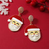 Wholesale Alloy Ushaped Cartoon Characters Christmas Theme Earrings For Women