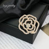 Wholesale Alloy Vintage Flower Geometric Diamondencrusted Electroplated Brooch Women's Jewelry