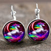 Wholesale Alloy Vintage Geometric Gem Pendant Earrings With Electroplating