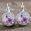 Wholesale Alloy Vintage Geometric Gem Pendant Earrings With Electroplating