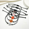 Wholesale Alloy Wax Line Bracelet Geometric Style Electroplated For Sports Fans Unisex
